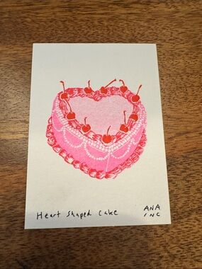 Inciardi - Heart Shaped Cake - Mini Print